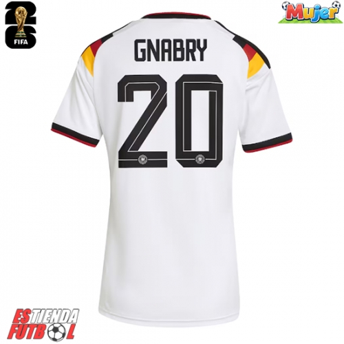 Alemania Serge Gnabry #20 Primera Equipación Mujer Mundial 2026 Manga Corta